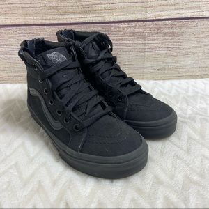 Vans Kids Size 1 Triple Black
